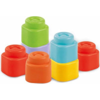 CLEMENTONI Soft Clemmy Vkladacia senzorická práčka s kockami