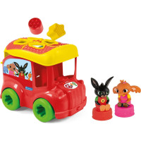 CLEMENTONI Soft Clemmy Vkladací senzorický autobus Bing s 8 kockami