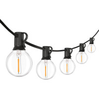 Solight LED vonkajšia balkónová reťaz s žiarovkami, 10 žiaroviek, 5m+3m, 500lm, teplá biela