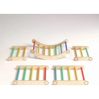 BusyKids Veľká skladacia lezecká zostava dúhová