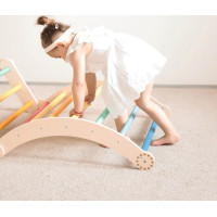 BusyKids Veľká skladacia lezecká zostava dúhová