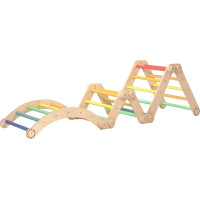 BusyKids Veľká skladacia lezecká zostava dúhová