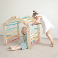 BusyKids Malá skladacia lezecká zostava dúhová