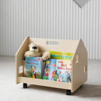 BusyKids Obojstranná knižnica na kolieskach