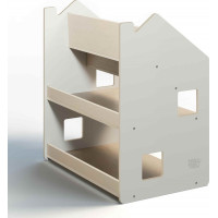 BusyKids Police na hračky a knihy biela