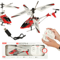 SYMA S107H RC vrtuľník 2,4 GHz RTF - červený