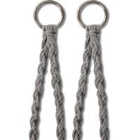 Hojdacie kreslo LUARO s operadlom - šedé - 80 cm + vankúš XXL