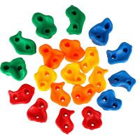 Lezecké úchyty pre deti - farebné 20 ks + skrutky