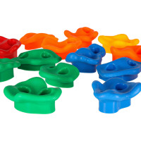 Lezecké úchyty pre deti - farebné 20 ks + skrutky