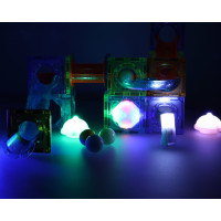 Svietiaca magnetická guličková dráha - 49 prvkov