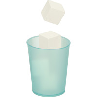 Detská drevená kuchynka s chladničkou - biela/zlatá