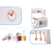 Detská drevená kuchynka MDF MODERN CLASSIC + príslušenstvo