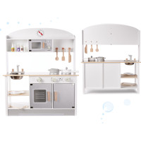 Detská drevená kuchynka MDF MODERN CLASSIC + príslušenstvo