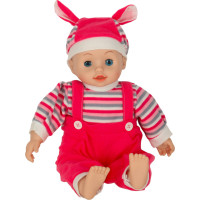 Detská bábika Maya so zvukom - ružová - 40 cm