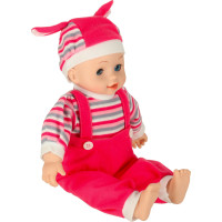 Detská bábika Maya so zvukom - ružová - 40 cm