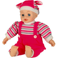 Detská bábika Maya so zvukom - ružová - 40 cm