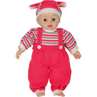 Detská bábika Maya so zvukom - ružová - 40 cm