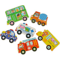 Puzzle v plechovke - Vozidlá - 30 dielikov