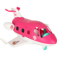 Lietadlo pre bábiky s letuškou - ružové
