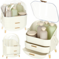 Organizér na kozmetiku - biely