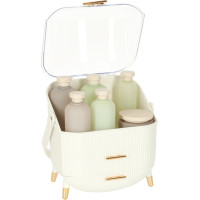 Organizér na kozmetiku - biely