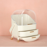 Organizér na kozmetiku - biely