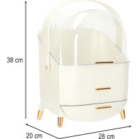 Organizér na kozmetiku - biely