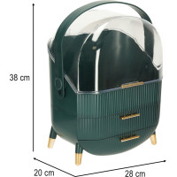 Organizér na kozmetiku - zelený