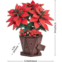 RoboTime 3D drevená skladačka Vianočná hviezda