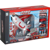 Transportné lietadlo + 3 hasičské vozidlá