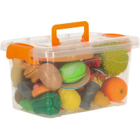 Potraviny na krájanie - zelenina, ovocie, pizza - 36 prvkov