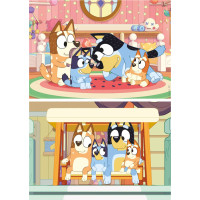 EDUCA Drevené puzzle Bluey 2x16 dielikov