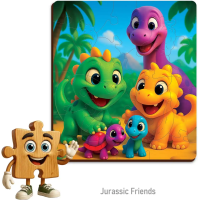WOODEN CITY Drevené puzzle Dinosaury 20 dielikov