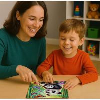 WOODEN CITY Drevené puzzle Pandí dobrodružstvo 20 dielikov