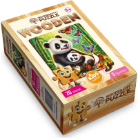 WOODEN CITY Drevené puzzle Pandí dobrodružstvo 20 dielikov