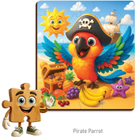 WOODEN CITY Drevené puzzle Pirátsky papagáj 20 dielikov
