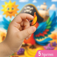 WOODEN CITY Drevené puzzle Pirátsky papagáj 20 dielikov