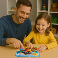 WOODEN CITY Drevené puzzle Pirátsky papagáj 20 dielikov