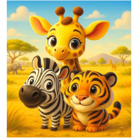 WOODEN CITY Drevené puzzle Priatelia 20 dielikov