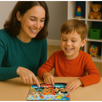 WOODEN CITY Drevené puzzle Šťastný závod 20 dielikov