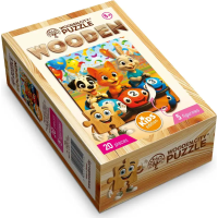 WOODEN CITY Drevené puzzle Šťastný závod 20 dielikov