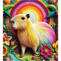 WOODEN CITY Drevené puzzle Kapybara 20 dielikov