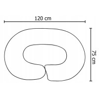 Hniezdočko (kokon) pre bábätko / tehotenský vankúš 2v1 s doplnkami - Vtáčiky / béžové