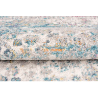 Kusový koberec AZUR vintage - šedý/ružový/modrý, 160x220 cm