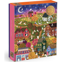 GALISON Metalické puzzle Strašidelná dedina 1000 dielikov