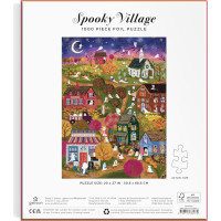 GALISON Metalické puzzle Strašidelná dedina 1000 dielikov