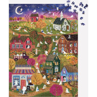 GALISON Metalické puzzle Strašidelná dedina 1000 dielikov