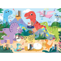 GALT Okienkové puzzle Dinosaury 20 dielikov