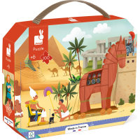 JANOD Panoramatické puzzle v kufríku Antika a mytológie 100 dielikov