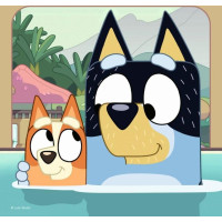 RAVENSBURGER Puzzle Bluey 3x49 dielikov